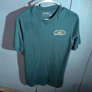 Eddie Bauer Men's Teal Short Sleeve Tee